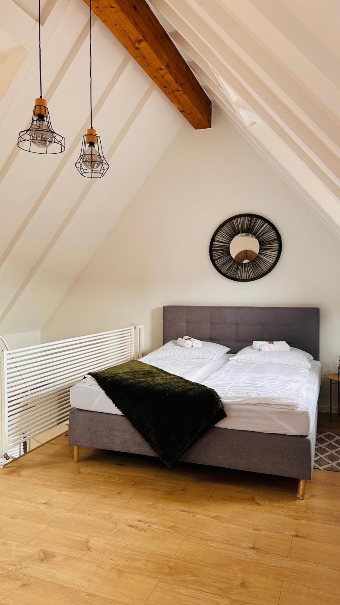 Amao-Green I 90Qm I Penthouse Maisonette Mit Rooftop I City Center I King-Size Betten Lahr  Buitenkant foto