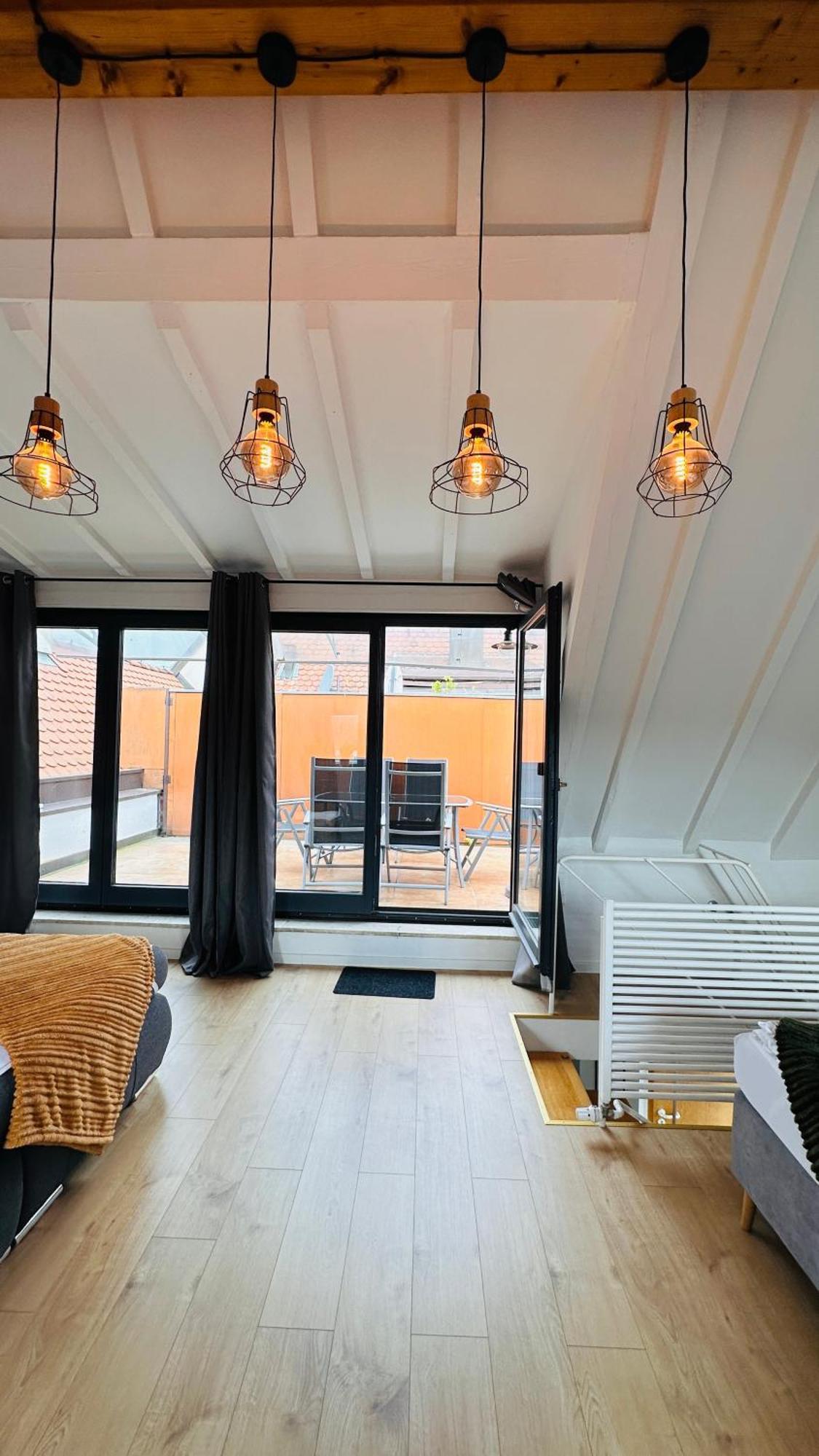 Amao-Green I 90Qm I Penthouse Maisonette Mit Rooftop I City Center I King-Size Betten Lahr  Buitenkant foto