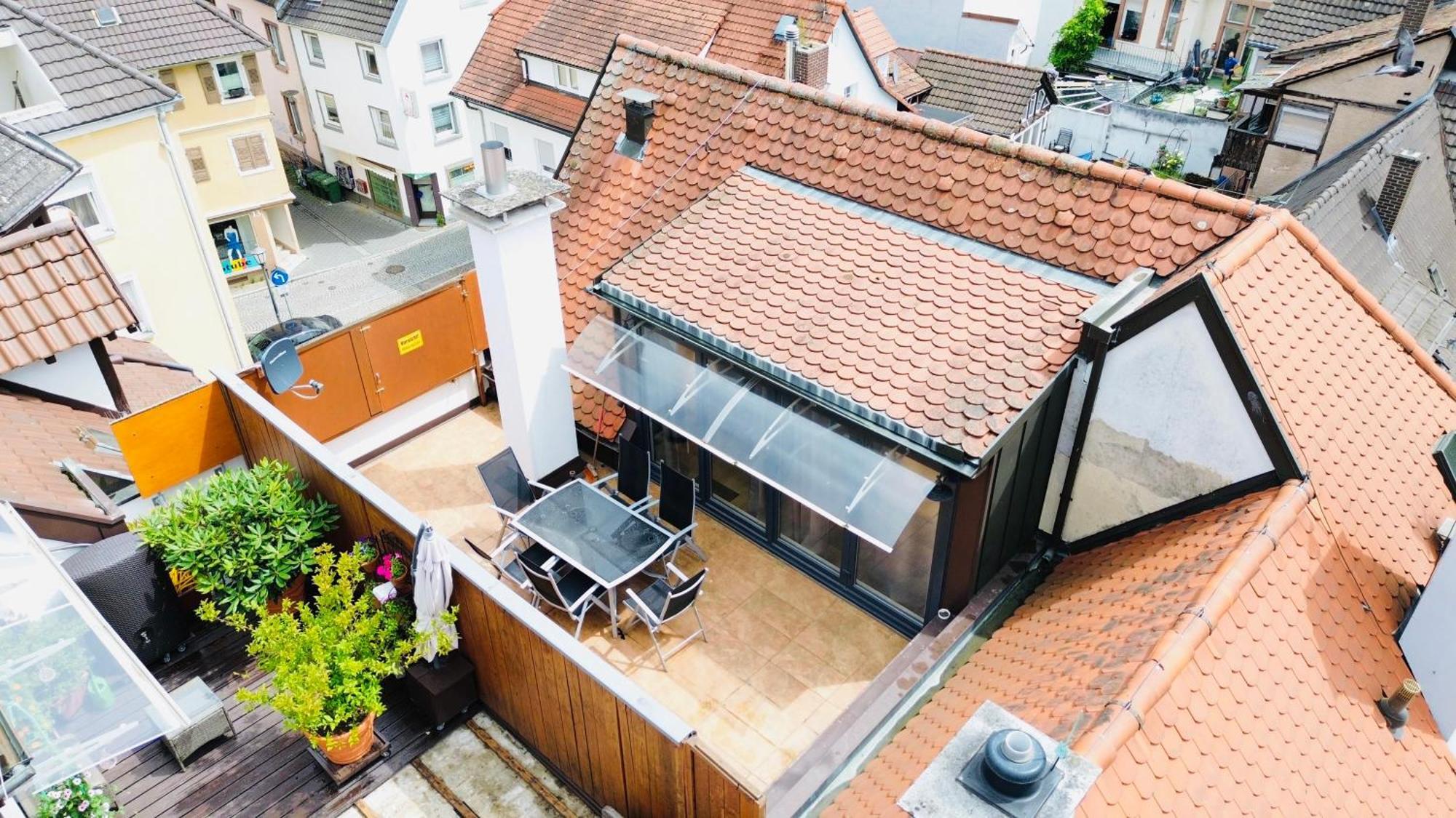 Amao-Green I 90Qm I Penthouse Maisonette Mit Rooftop I City Center I King-Size Betten Lahr  Buitenkant foto